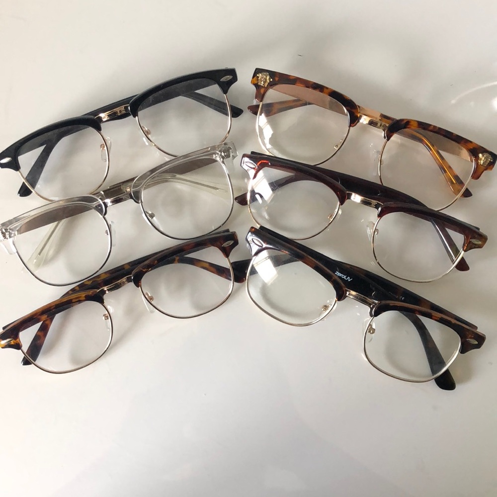 6 brow line glasses